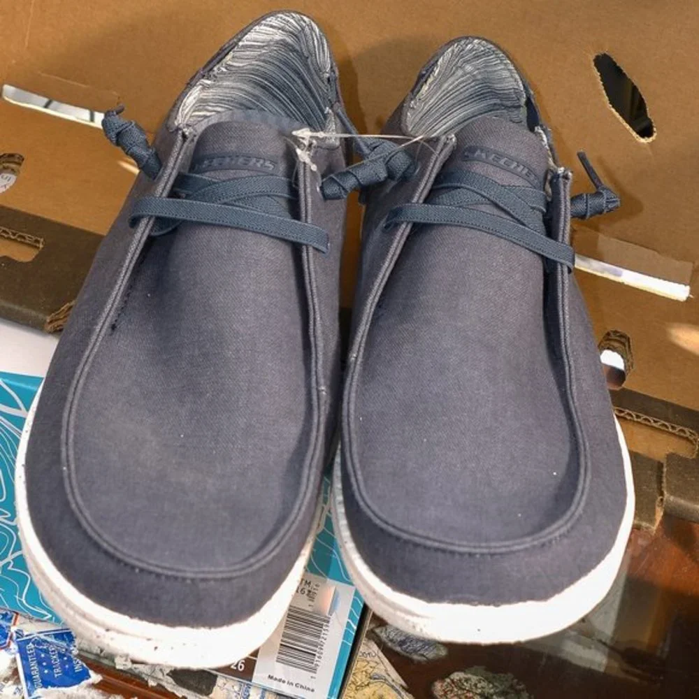 Blue Skechers Melson-Chad Slip-On‎ Sneakers